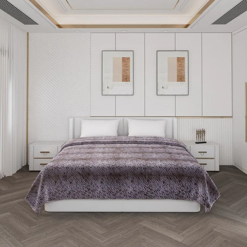 Monte Carlo Azure Dreamscape Blanket (Brown) - 850 GSM media 4