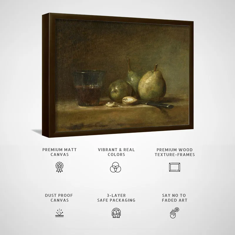 Moody Fruits Wood Wall Art With Frame - Black media 5