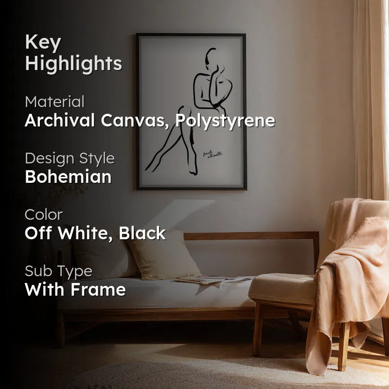 Unfolded Ease Canvas Wall Painting With Black Frame media 2