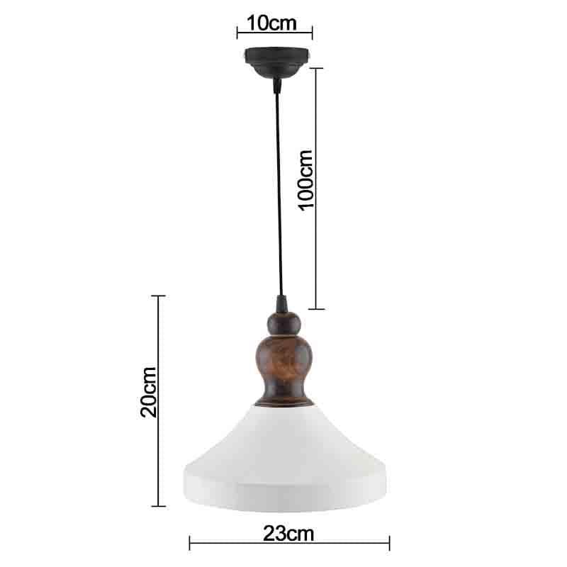 Frustum Metal Ceiling Lamp - White media 5