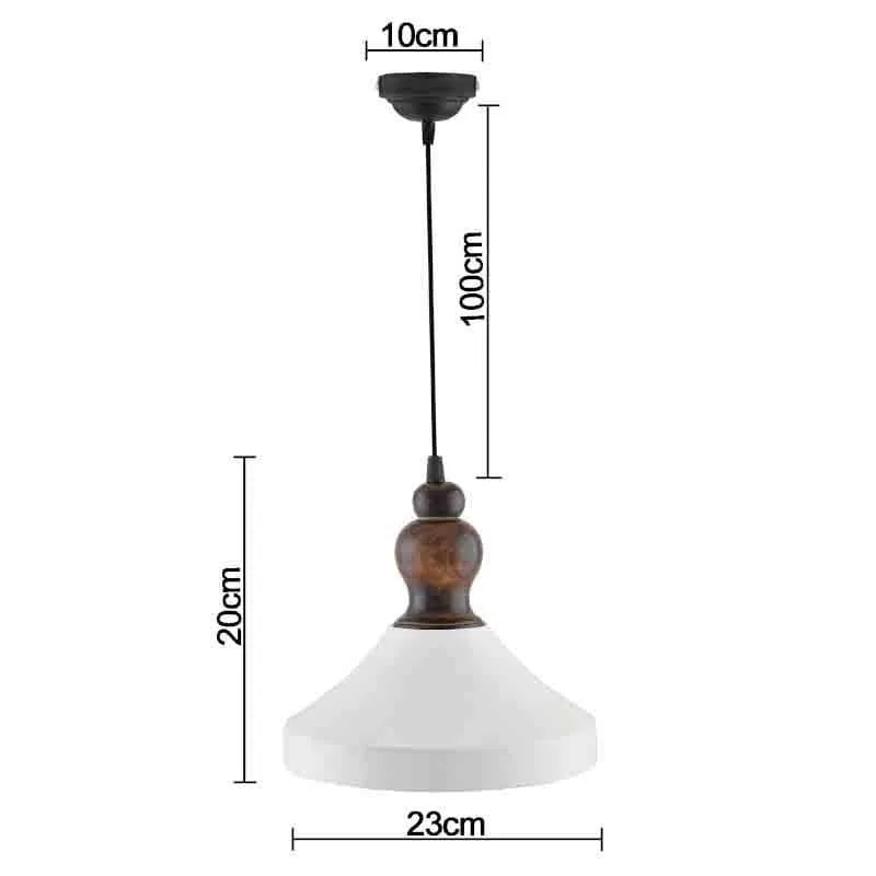 Frustum Metal Ceiling Lamp - White media 5