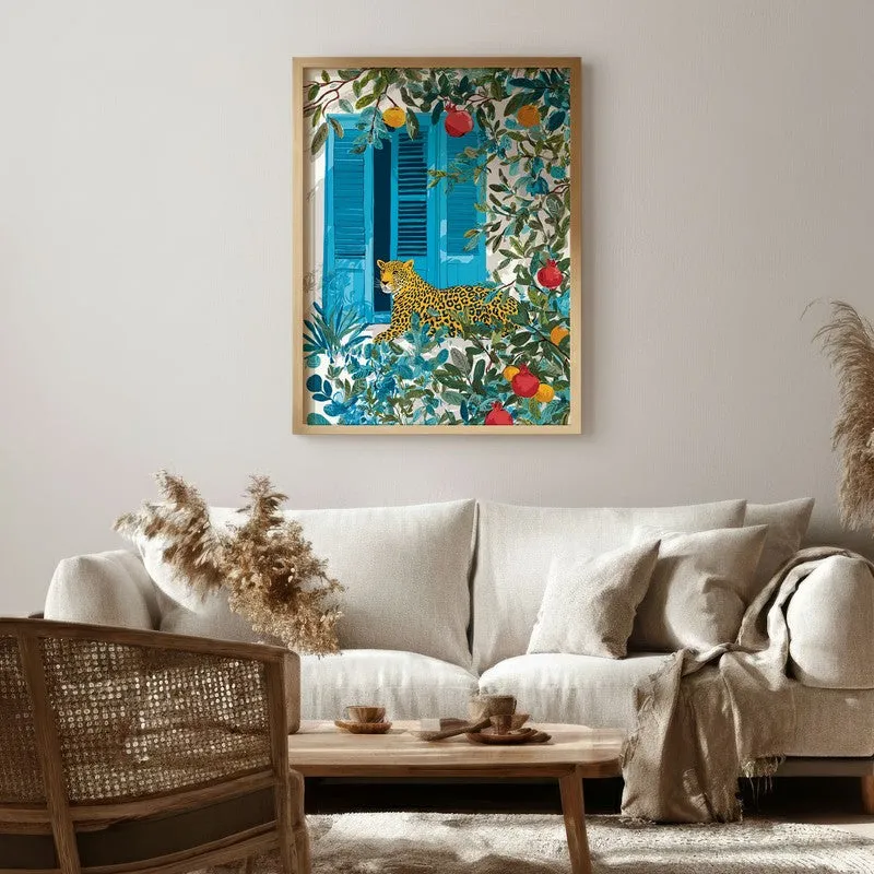 Elegant Spots Canvas Wall Painting - Brown Frame media 1