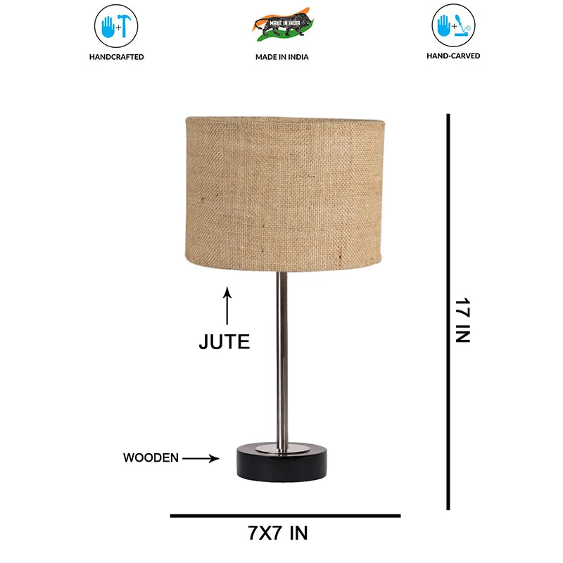 Sienna I Rodin Wooden Table Lamp - Beige,Silver,Black media 7