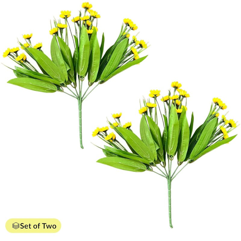 Vibrant Mini Artificial Sunflower (Yellow) - Set Of Two media 5