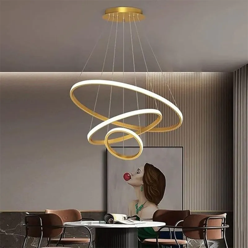 Sky Drop LED Modern Aluminium Ceiling Lamp - Gold media 5