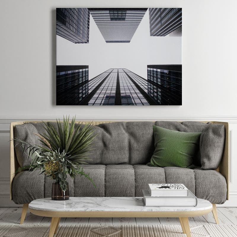 Urban Noir Black And White Canvas Wall Painting - Gallery Wrap media 3