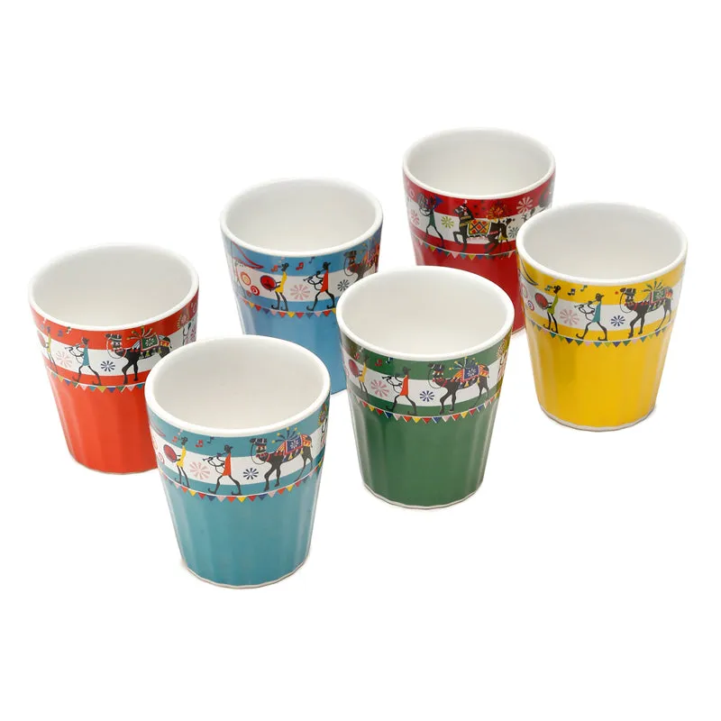 Elephenta Ceramic Tea Cup (130 mL Each) - Set Of Six media 3
