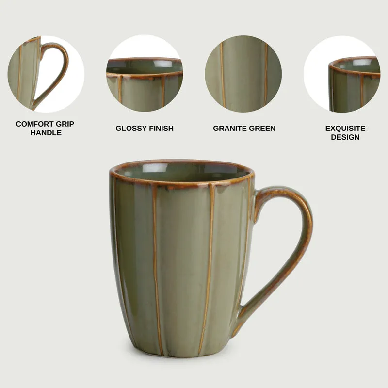 Ciro Porcelain Coffee Mug (300 mL) - Granite Green media 8