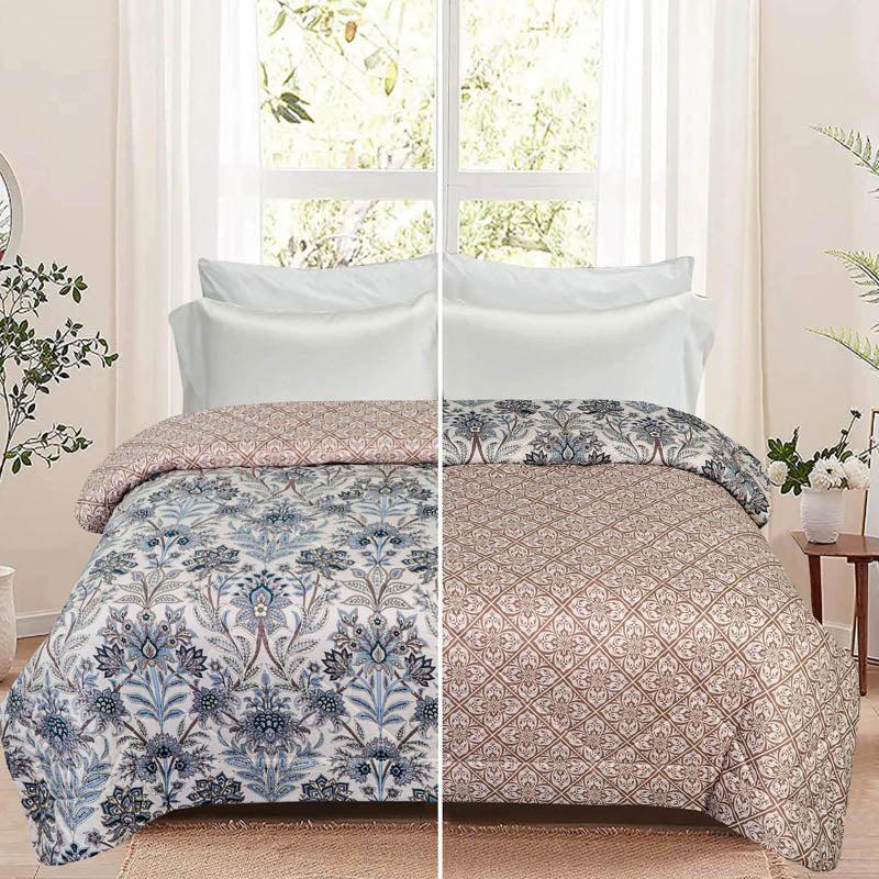 Isha Floral Cotton Reversible Comforter - 220 GSM media 4