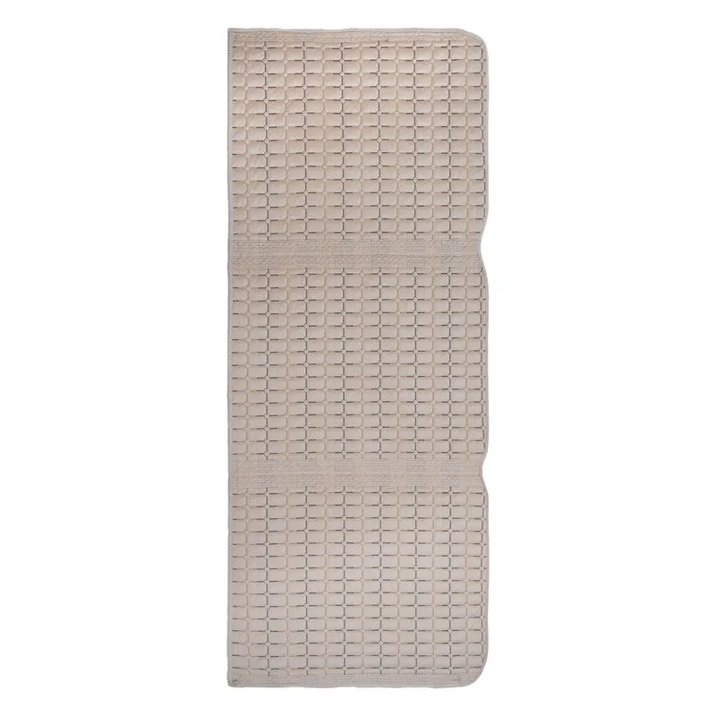 GeoWeave Velvet Sofa Cover - Beige media 3