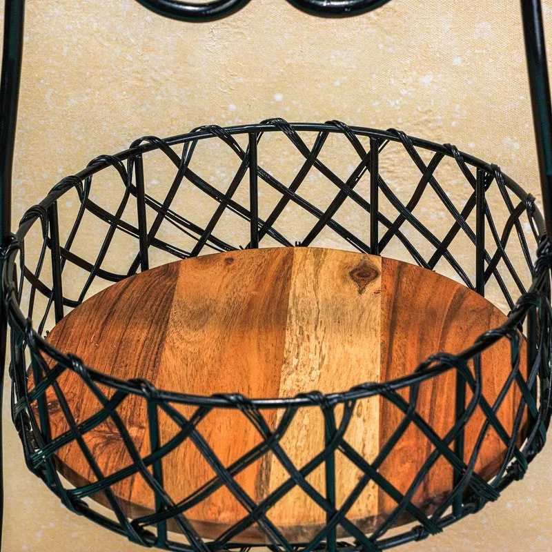 Harvest Metal Two-Tier Fruit Basket Stand media 7