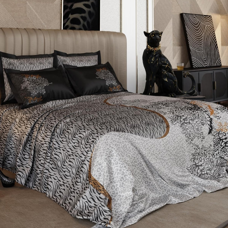 Mist Walker Pure Cotton Bedsheets with 4 Pillow Covers - 150 GSM