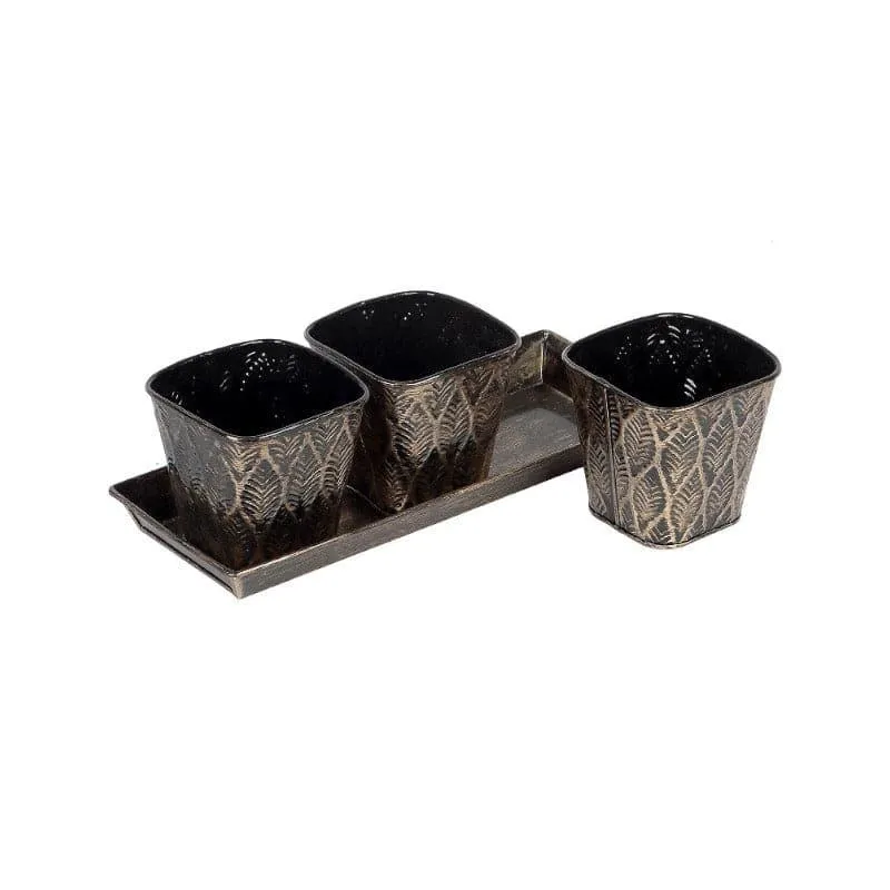 Gajro Gun Planter - Set Of Four media 4