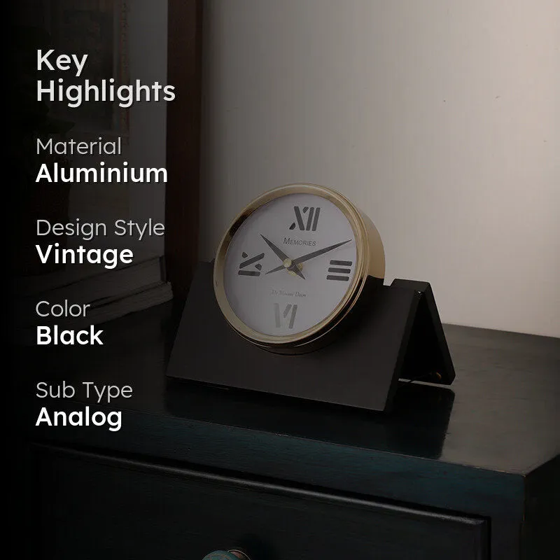 Rivara Table Clock - Black media 2