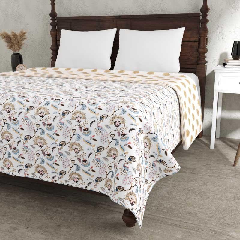 Floral Riyad Printed Green Cotton Dohar media 4