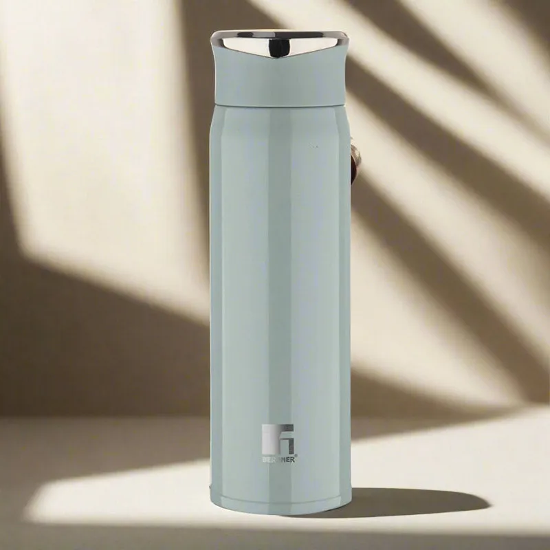 Bergner Walking Carry Cask Thermosteel Hot And Cold Flask (Grey) - 450 mL media 6