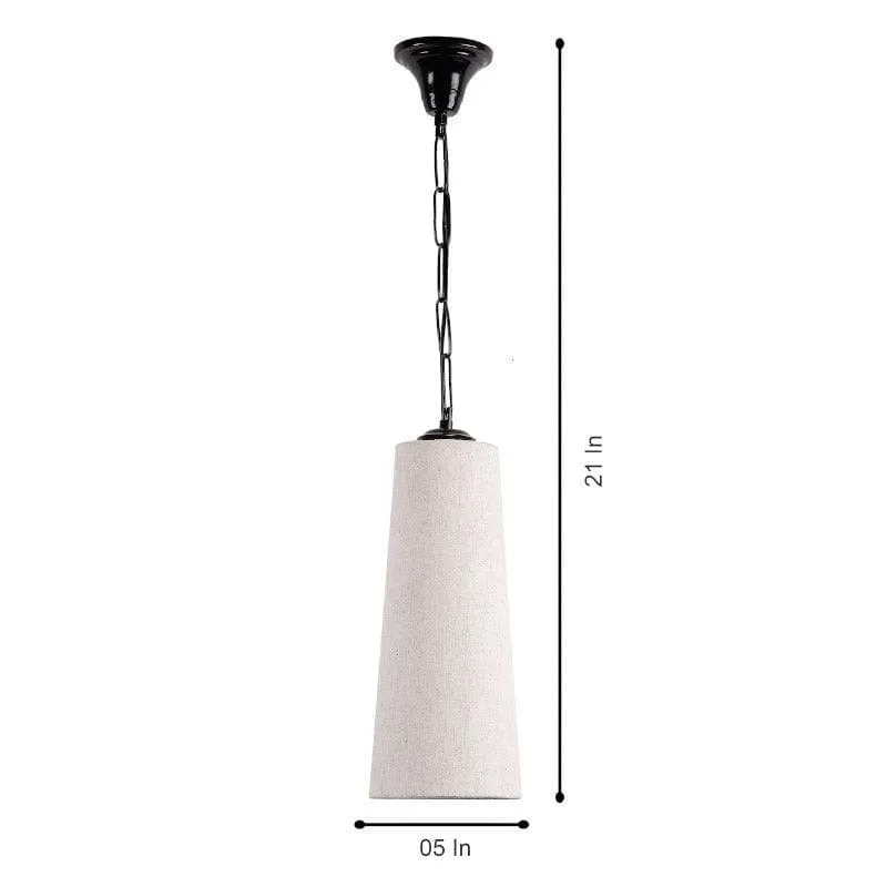 Nicia Fabric Ceiling Lamp - White media 5