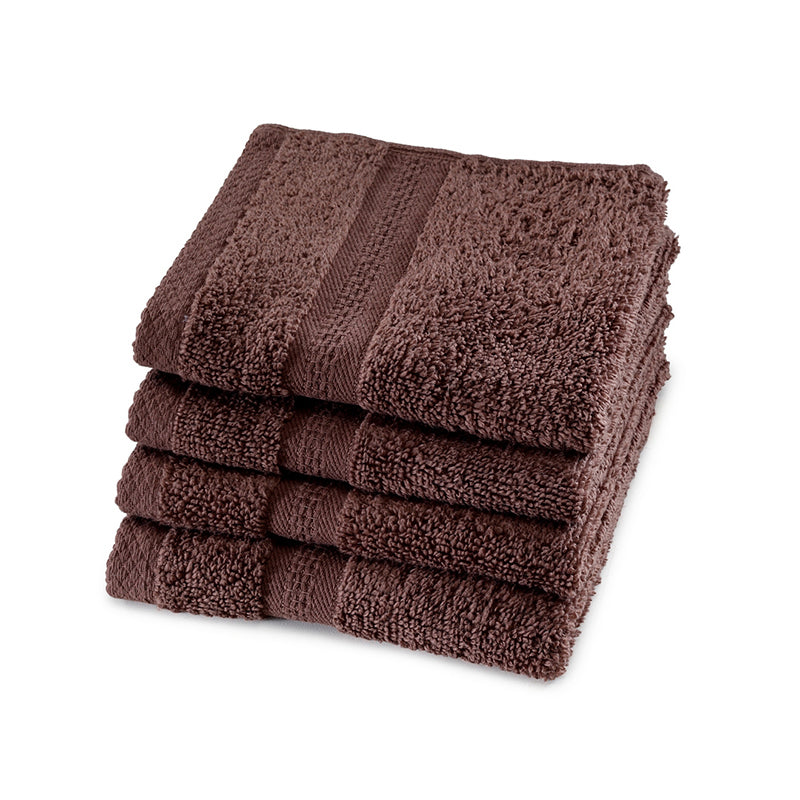 Nuage Cotton Hand & Face Towel (Brown, Beige & Blue) - Set Of Twelve media 4