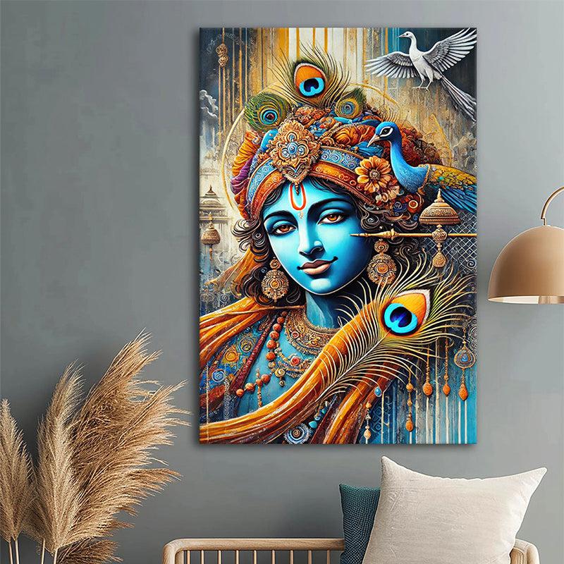 Grace Of Kanha Wall Painting