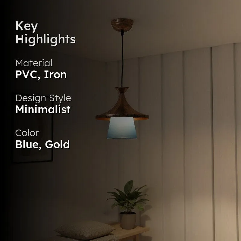 Blue Accent PVC Ceiling Lamp media 2