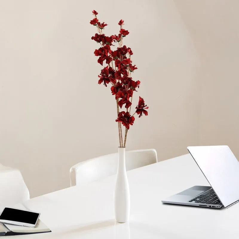 Petal Essence (Red) Premium Artificial Flowers - Set Of Two media 1