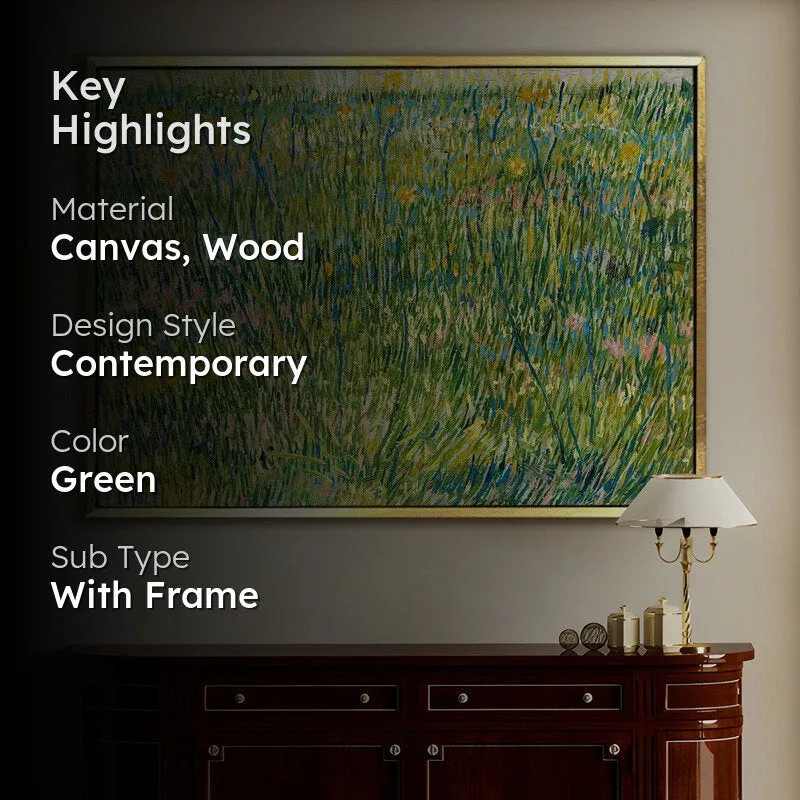Field Murmur Canvas Wall Painting With Frame media 2