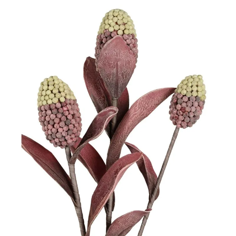 Decorative Artificial Corn Stalk Flower - Red media 4