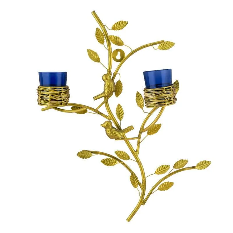 Aurum Stem Candle Holder Votive - Blue media 3