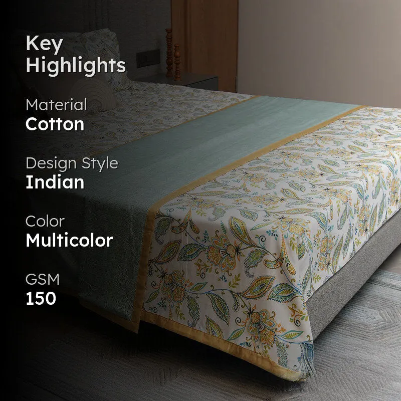 Urban Space Iris Reversible Dohar (Blue) - 150 GSM media 2