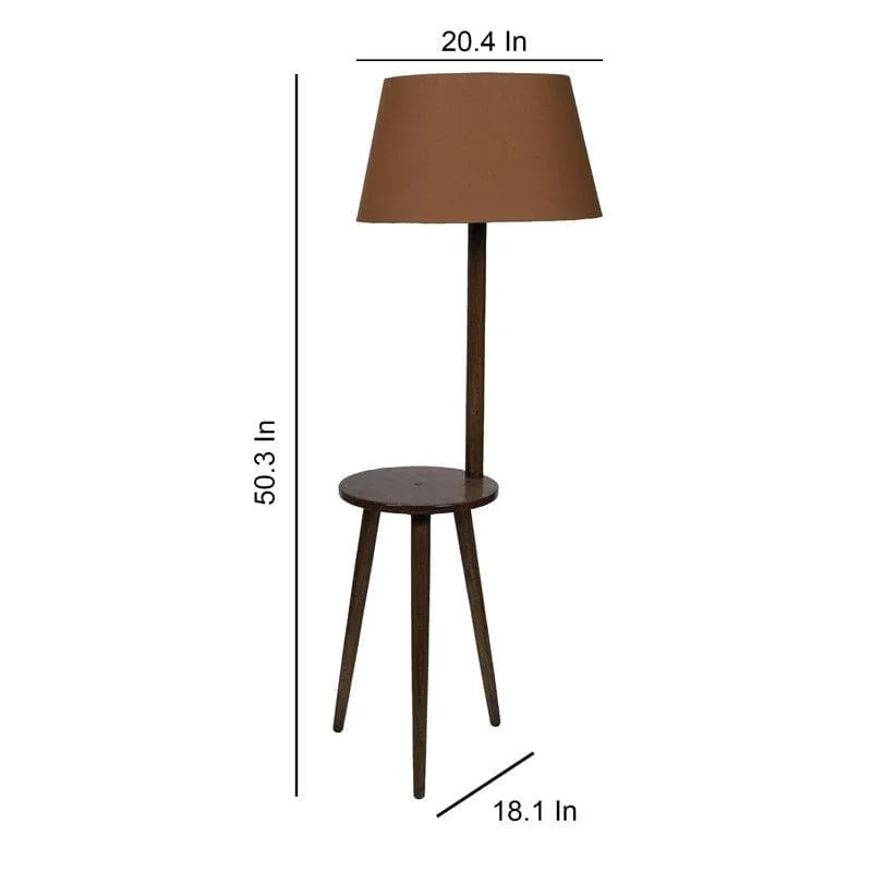 Rosa Miosa Floor Lamp With Shelf - Rust media 5