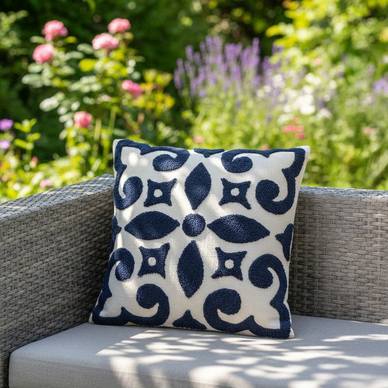 Blumi Tufted Cotton Cushion Cover