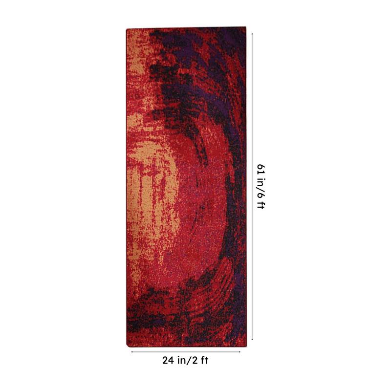 Alera Abstract Micro Fiber Runner Rug - Red media 8
