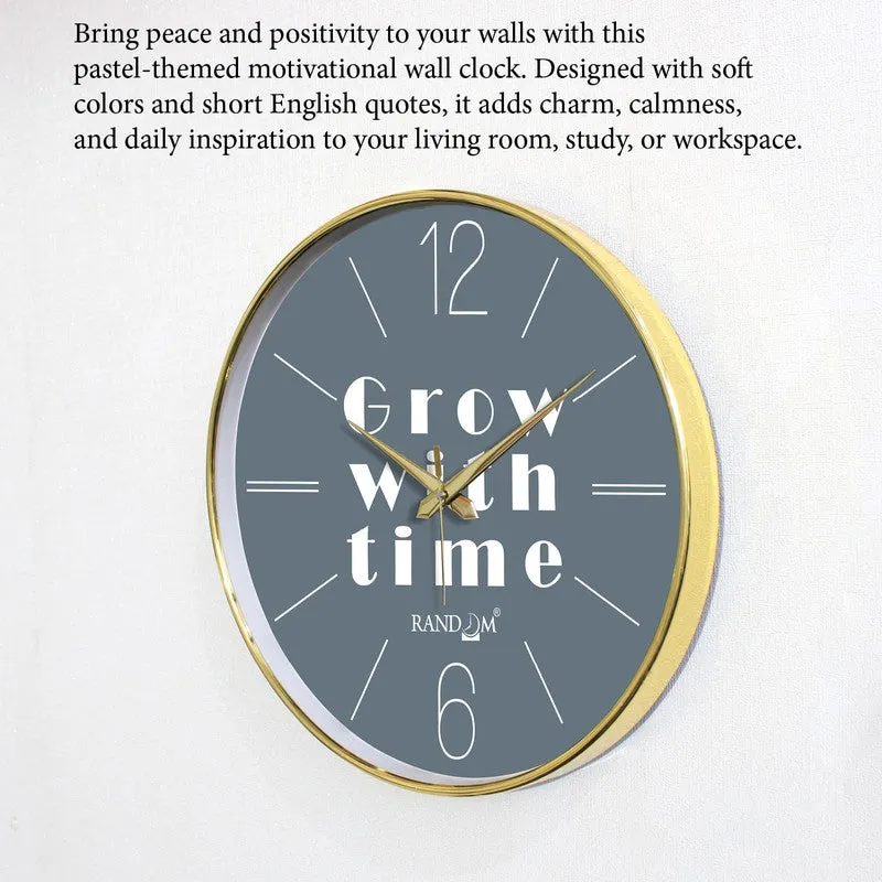 Grow With Time Round Analog Wall Clock - Grey media 6