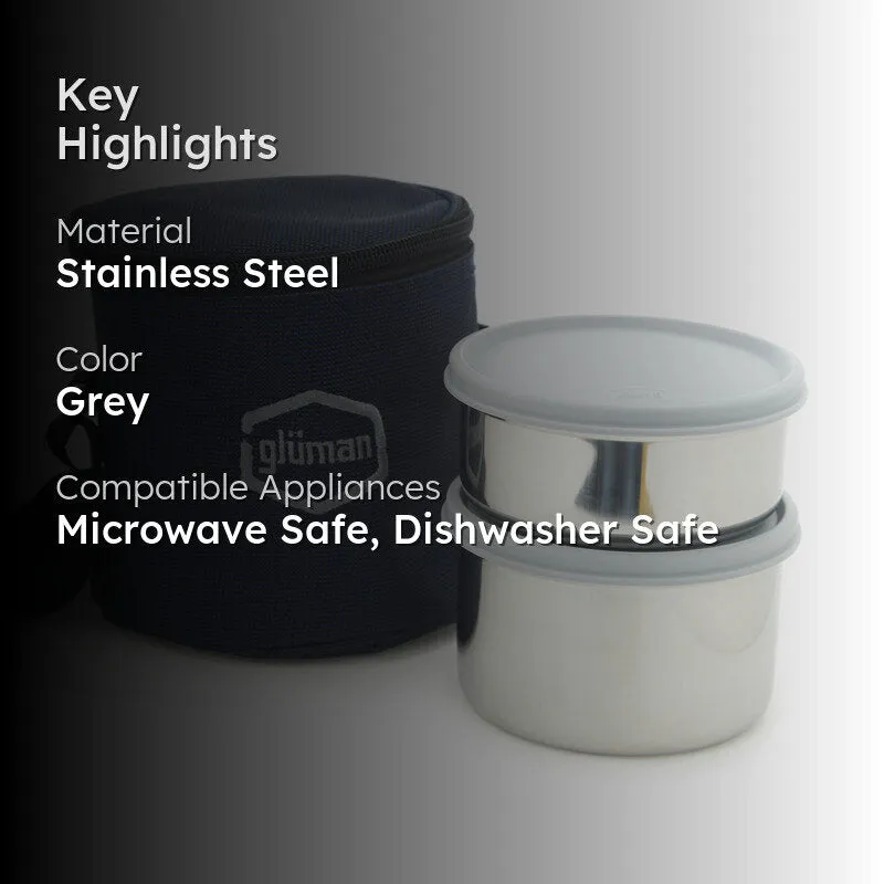 Darian Grey Lunch Box (500 ml/350 ml) - Three Piece Set media 2