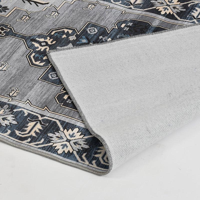Naima Velvet Rectangle Anti-Skid Carpet media 6