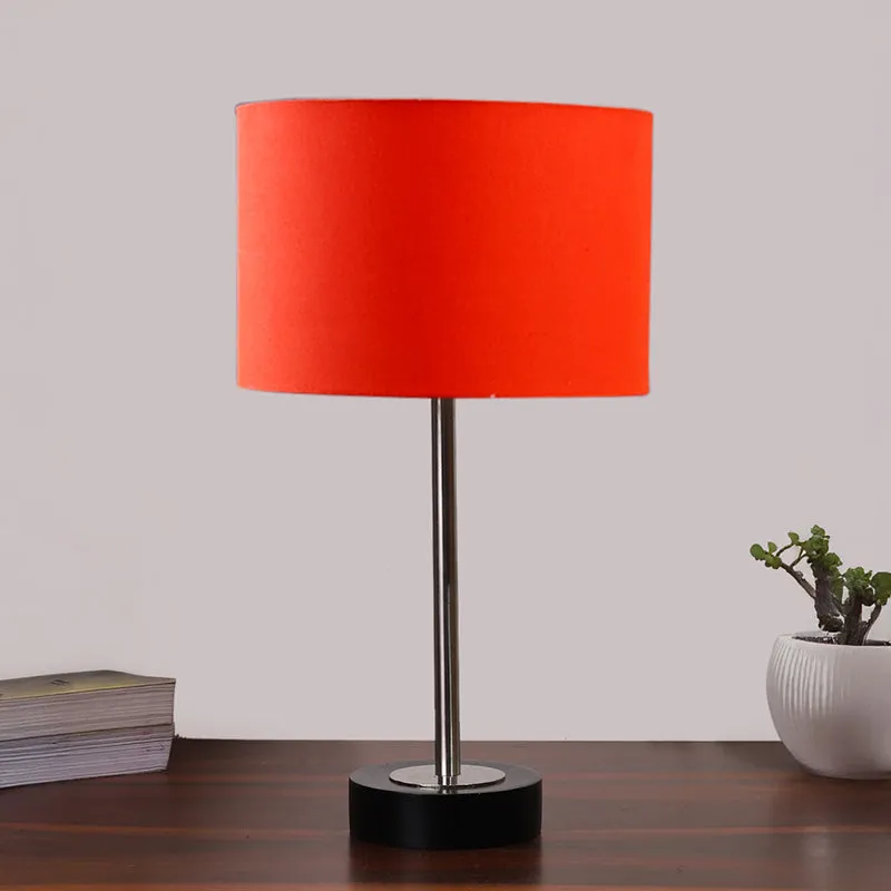 Cotin I Rodin Wooden Table Lamp - Orange,Silver,Black media 3