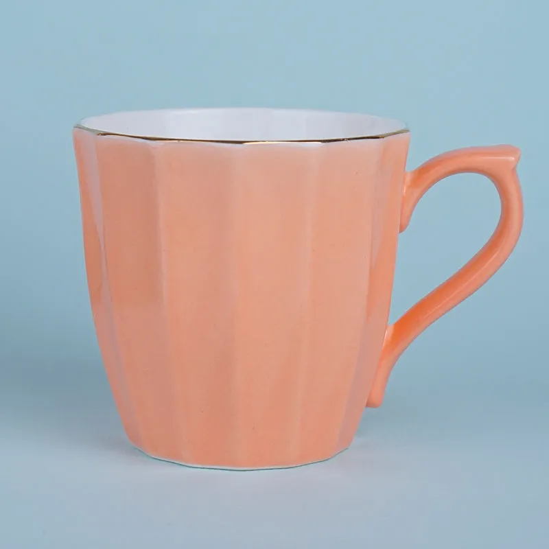 Ereva Porcelain Tea Cup (200 mL Each)/Orange)- Set of Six media 4