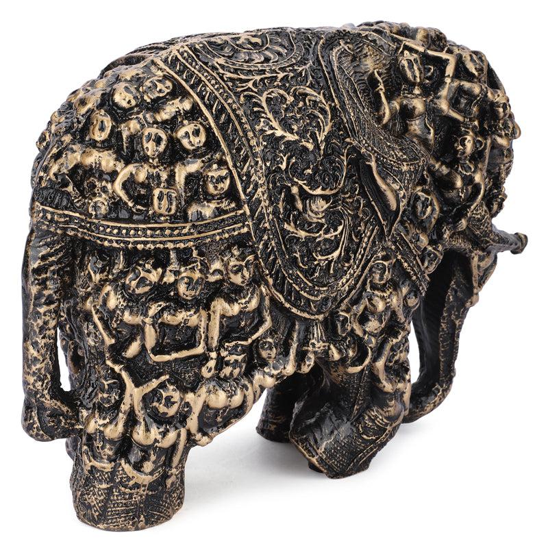 Indian Ethnic Polyresin Elephant Showpiece media 4