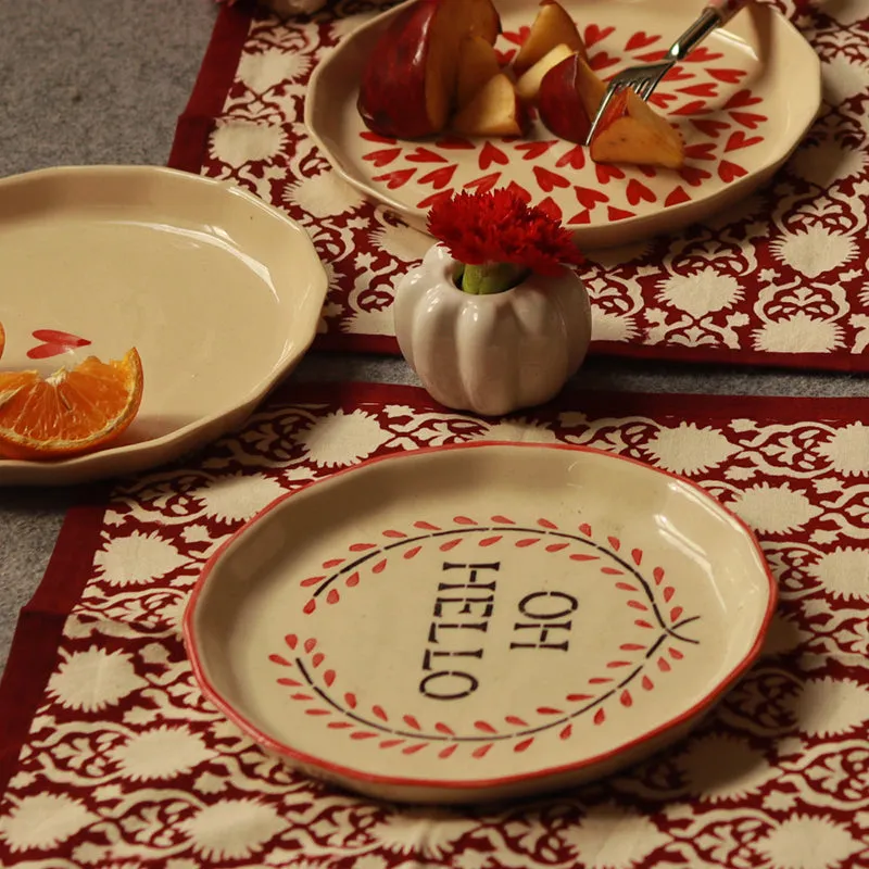 Oh Hello Ceramic Quarter Plate media 4