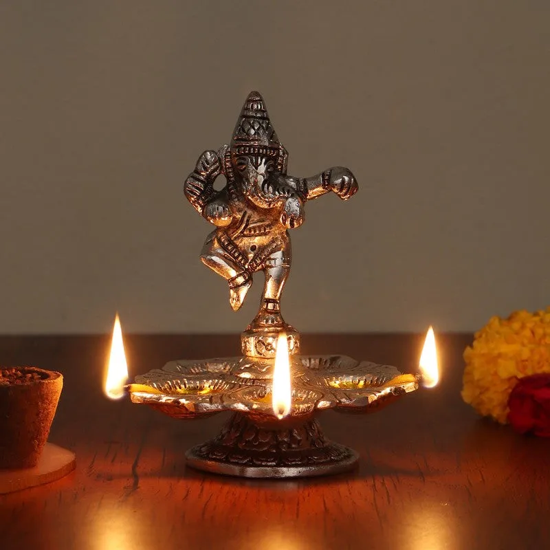 Vighnaharta Ganesh Diya - Silver media 3
