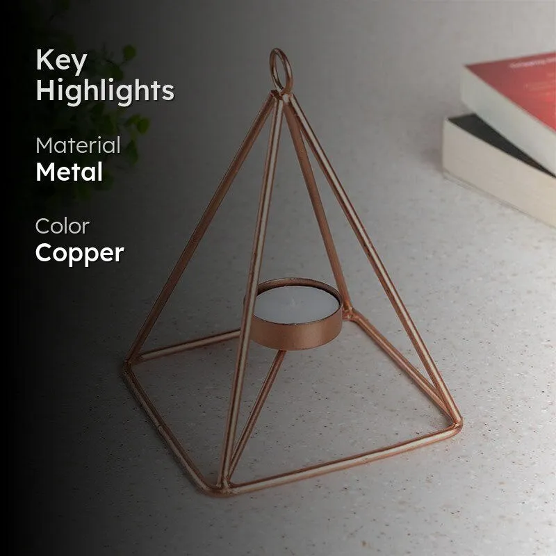 Triangle Shine Tealight Candle Holder media 2