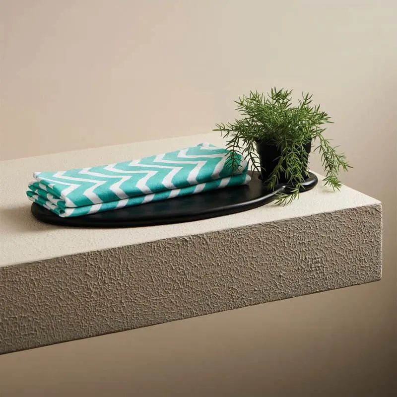 Chevron Cotton Terry Hand Towel - Set Of Two media 1
