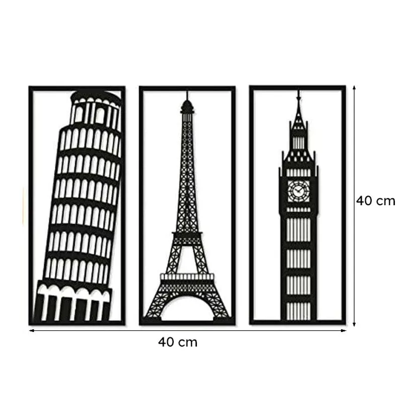 The UK Tour Wooden Wall Accent - Set Of Three media 6
