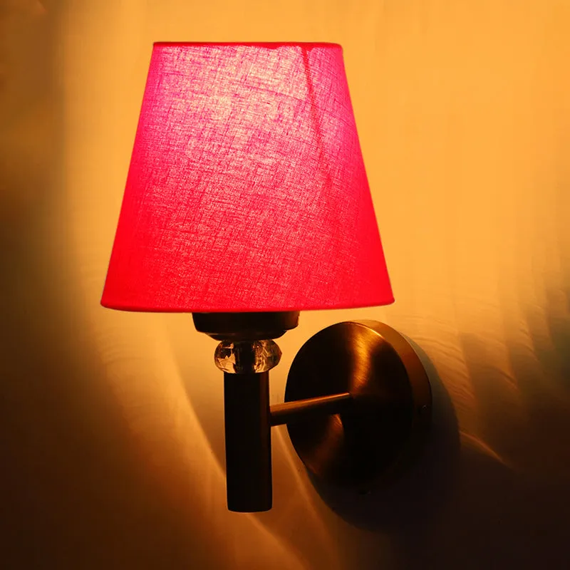 Aquilla Steel & Cotton Wall Lamp - Red media 5