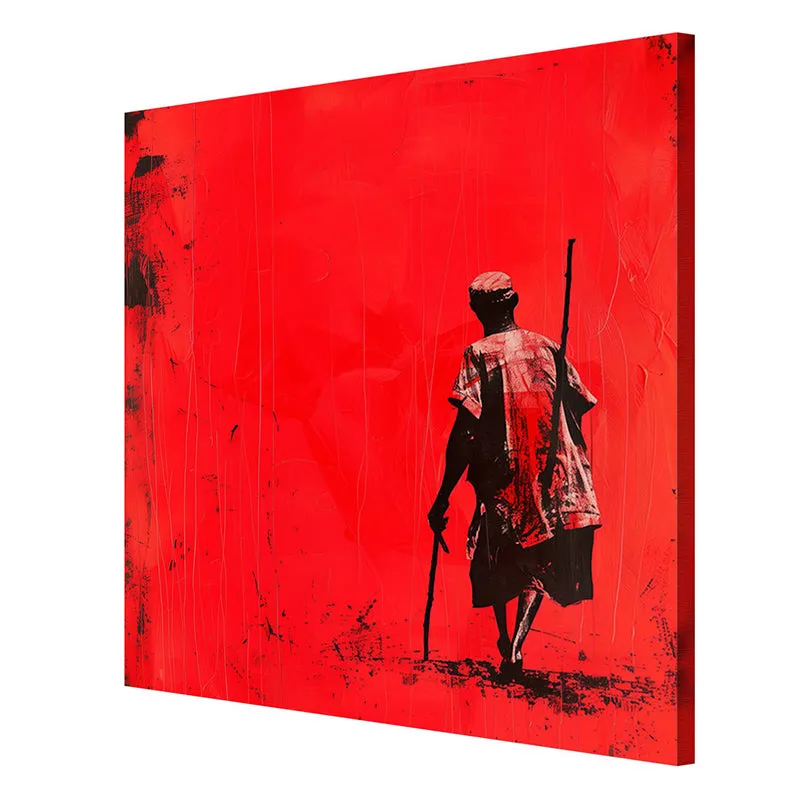 Red Field Reeper Poly Canvas Wall Painting media 6