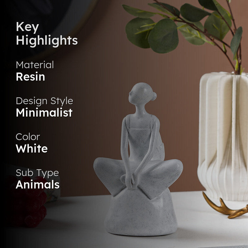 Meditative Mood Resin Showpiece media 2