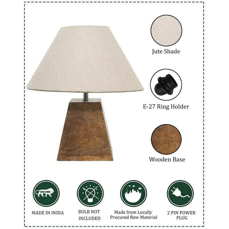 Pyramid Perfection Octavia Fabric Table Lamp - Grey,Brown media 6