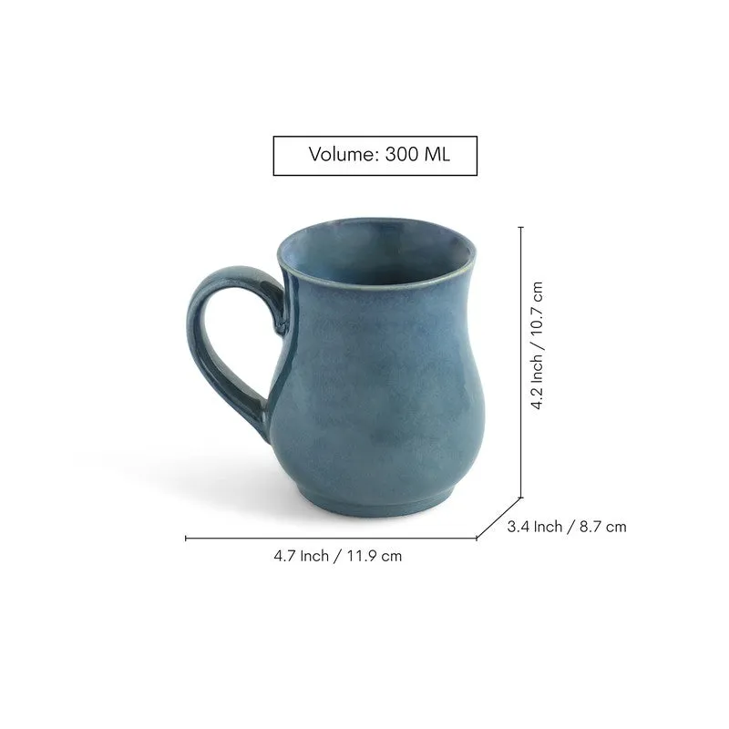Belly Ceramic Coffee Mug (300 mL Each) - Set Of Six media 7