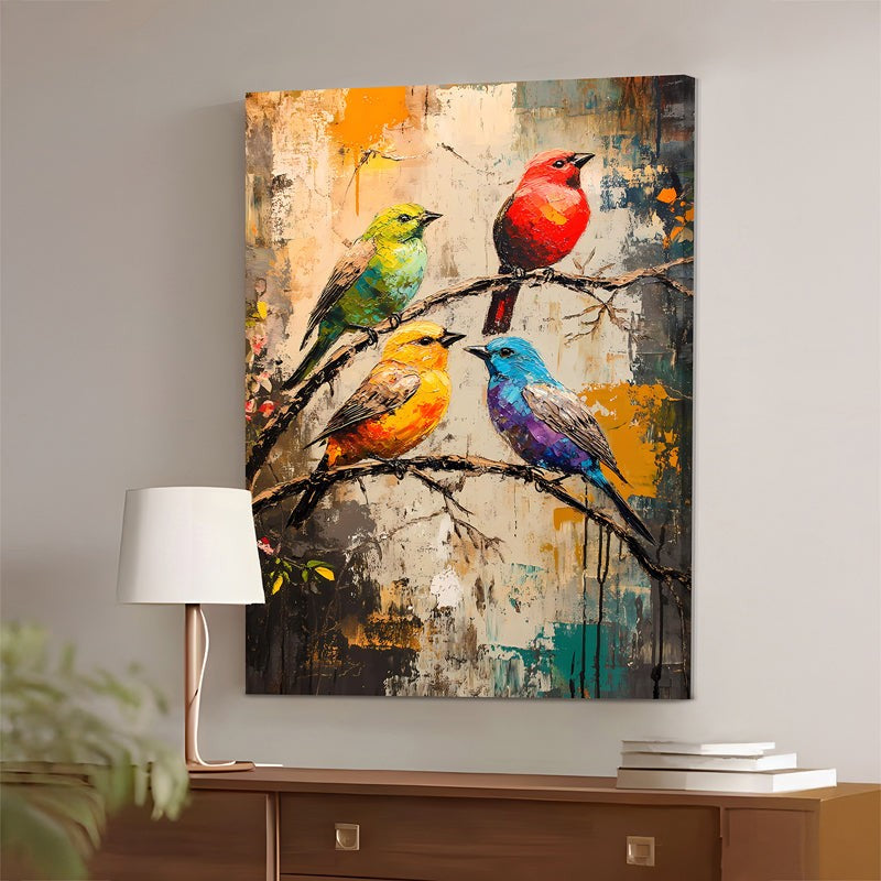 Vibrance Of Birds III Canvas Wall Art media 3