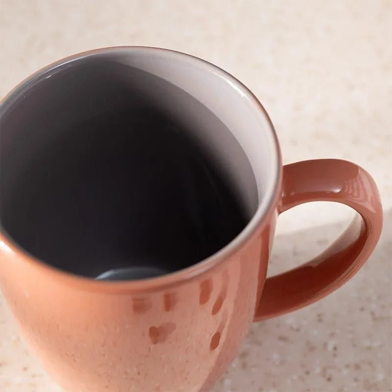 Yuvara Porcelain Coffee Mug (295 mL) - Light Brown media 3